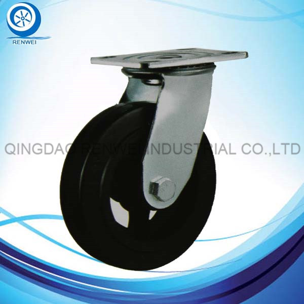 Heacy Duty Cast Iron Rubber Caster