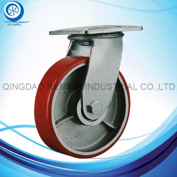 Heacy Duty Cast Iron Rubber Caster