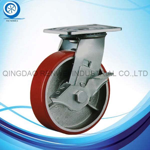 Heacy Duty Cast Iron Rubber Caster